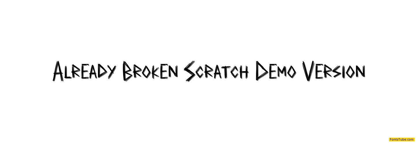 Already Broken Demo Font Family