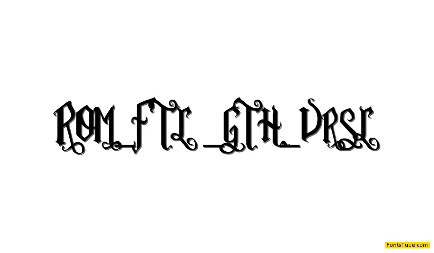 Romance Fatal Goth Font Family
