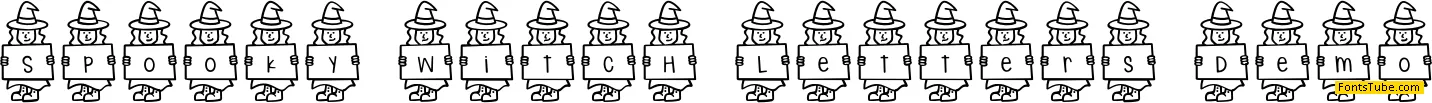 Spooky Witch Letters