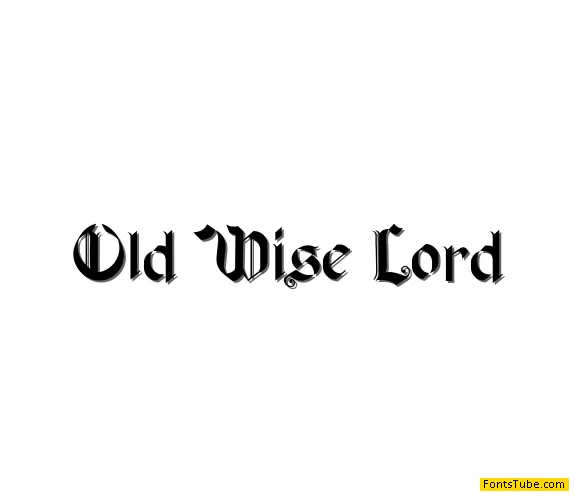 Old Wise Lord Font