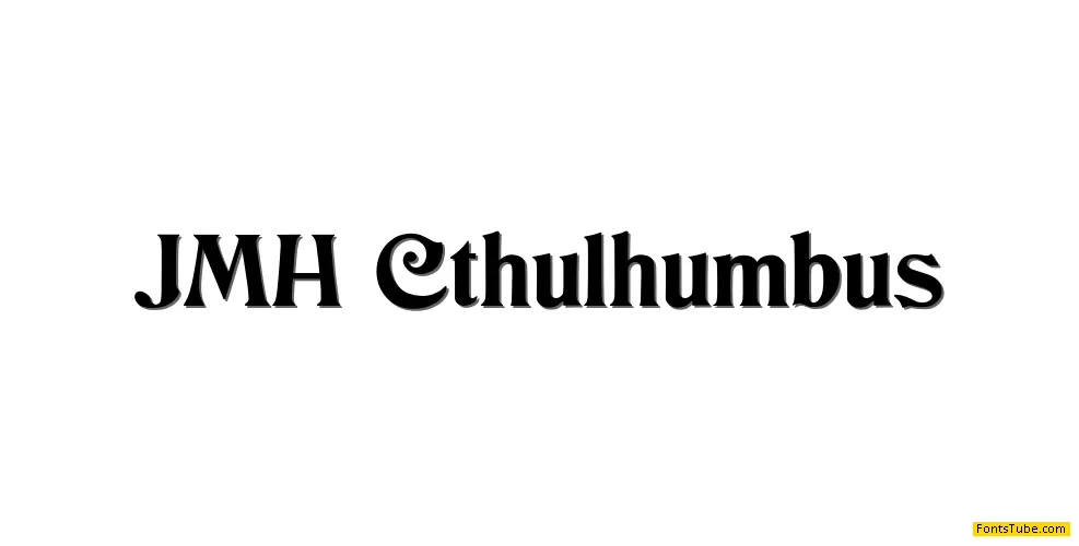 JMH Cthulhumbus Font Family