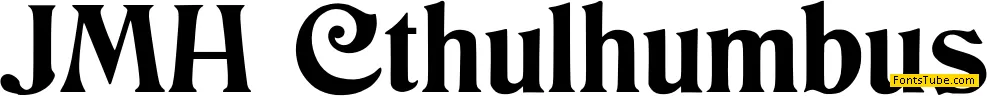 JMH Cthulhumbus Font Family
