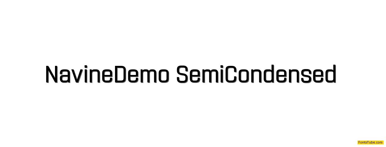 Navine Demo Font