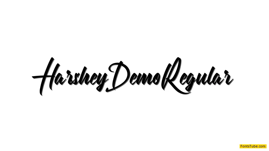 Harshey Demo Font