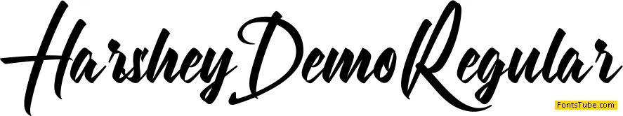 Harshey Demo Font