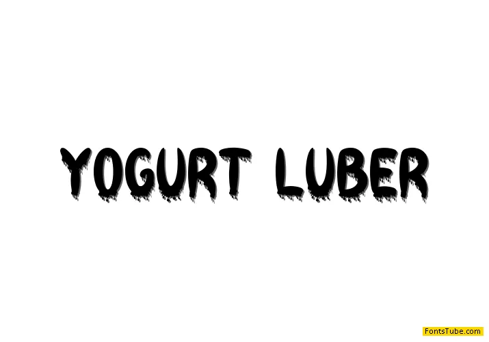 YOGURT LUBER Font