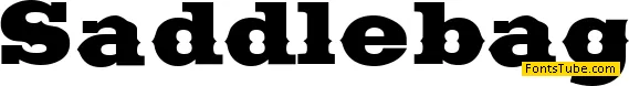 Saddlebag Font
