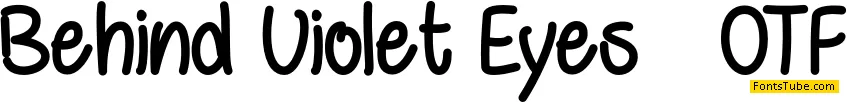 Behind Violet Eyes Font