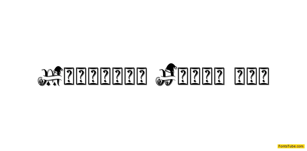 Diary Santa Monogram Font