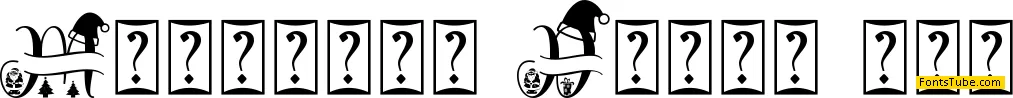 Diary Santa Monogram Font