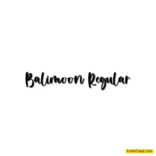 Balimoon Font