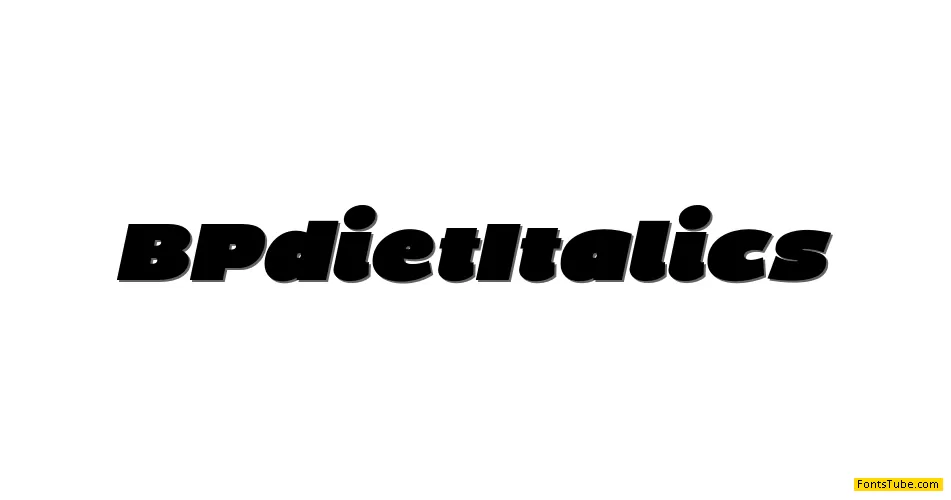 BP Diet Font Family