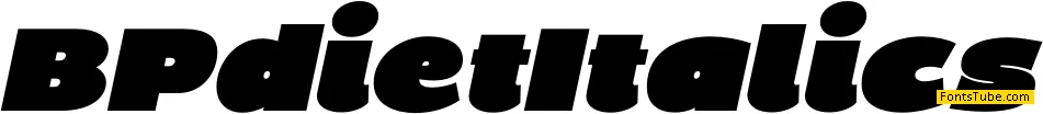 BP Diet Font Family