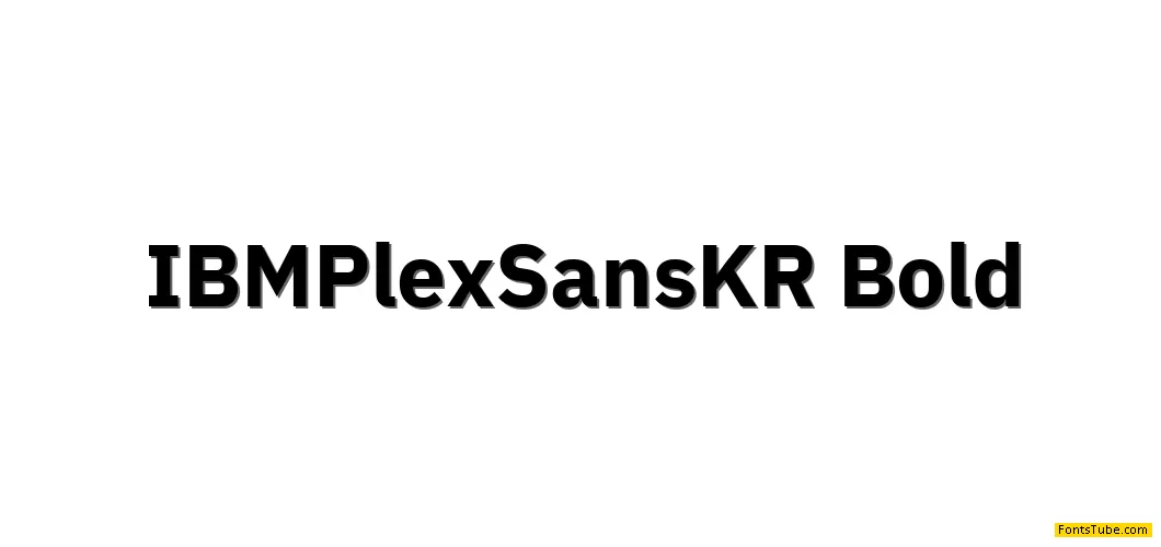 IBM Plex Sans KR