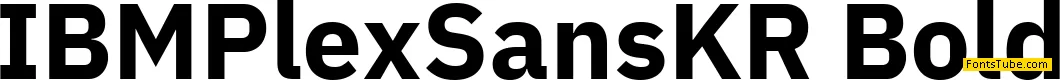 IBM Plex Sans KR