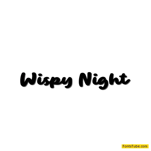 Wispy Night Font
