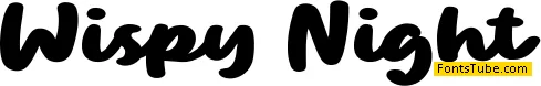 Wispy Night Font