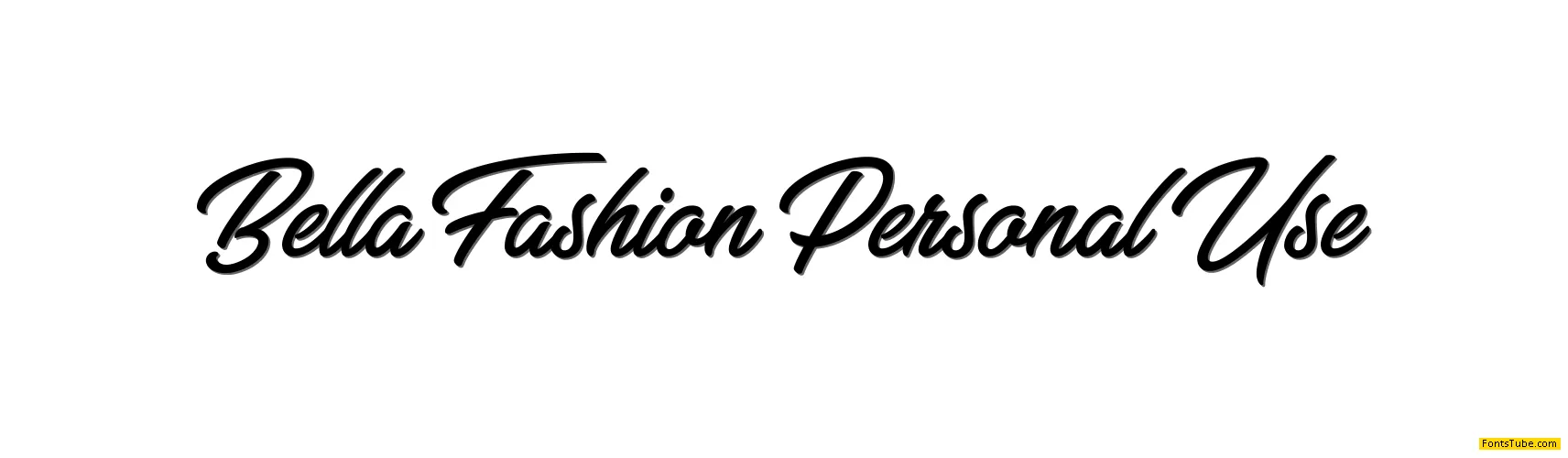 Bella Fashion Personal Use Font