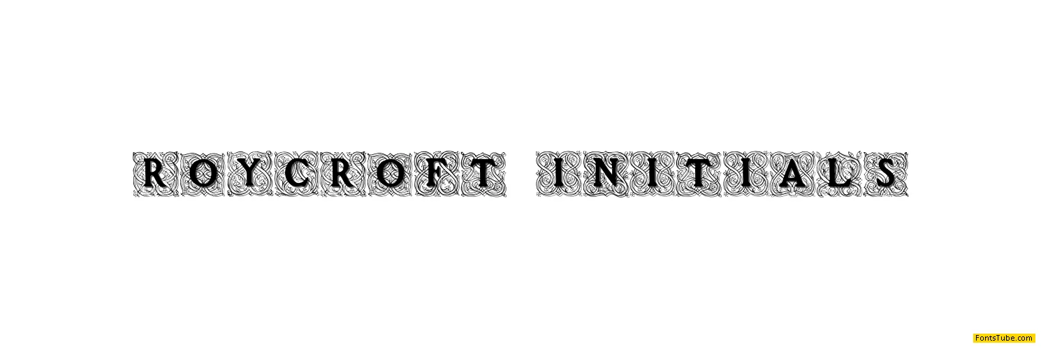 Roycroft Initials Font