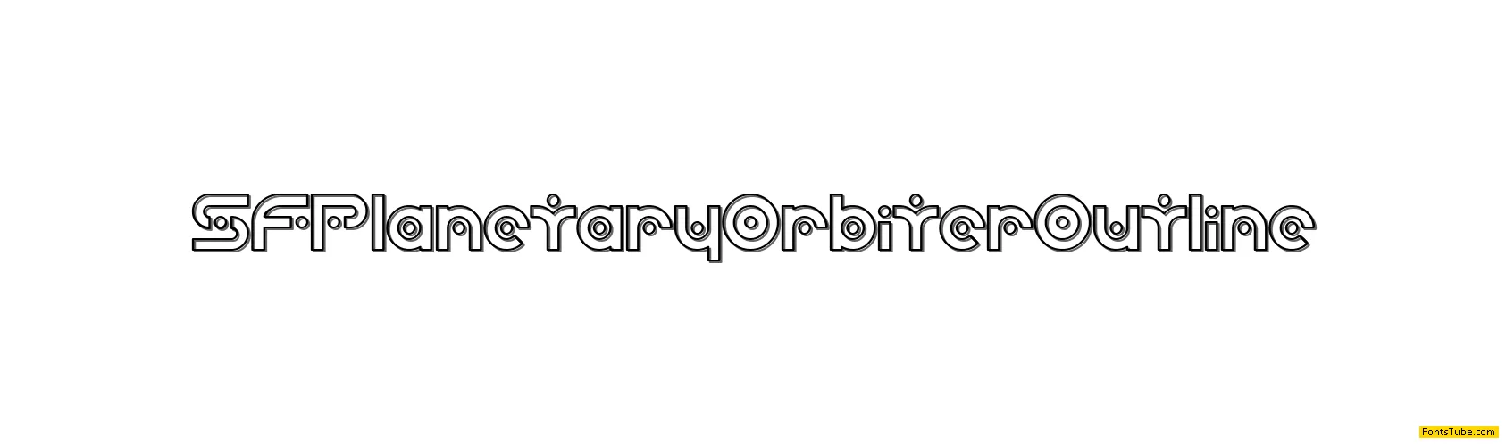 SF Planetary Orbiter Font Family