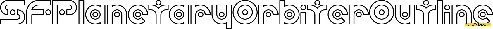 SF Planetary Orbiter Font Family