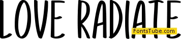 Love Radiate Font