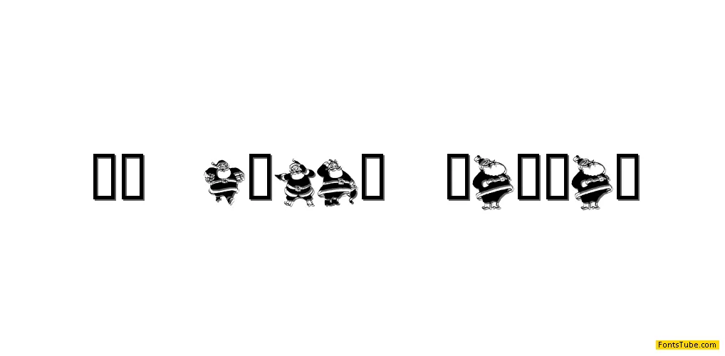 KR Eight Santas Font