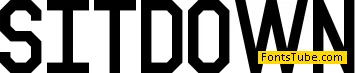 Sitdown Font