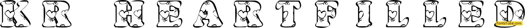 KR Heartfilled Font