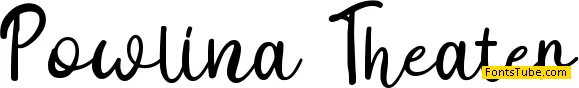 Powlina Theater - Personal Use Font