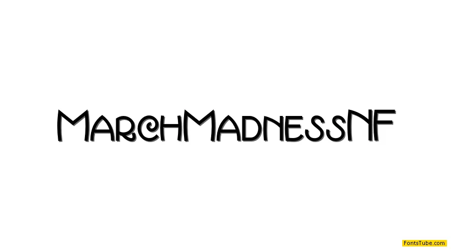 March Madness NF Font