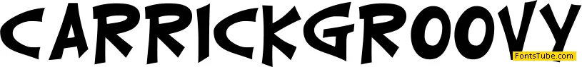 CarrickGroovy Font