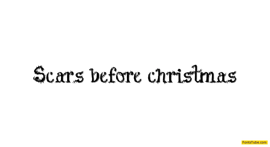 Scars Before Christmas Font