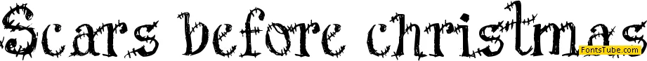 Scars Before Christmas Font