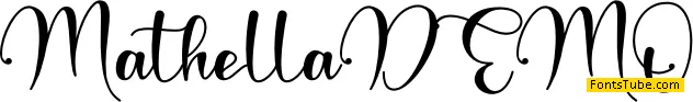 Mathella - Personal Use Font