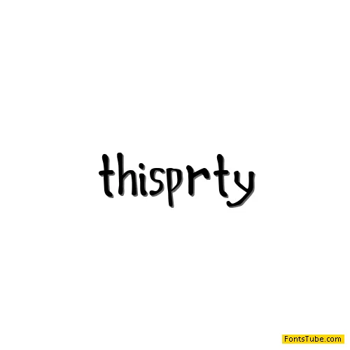 This Boring Party Font