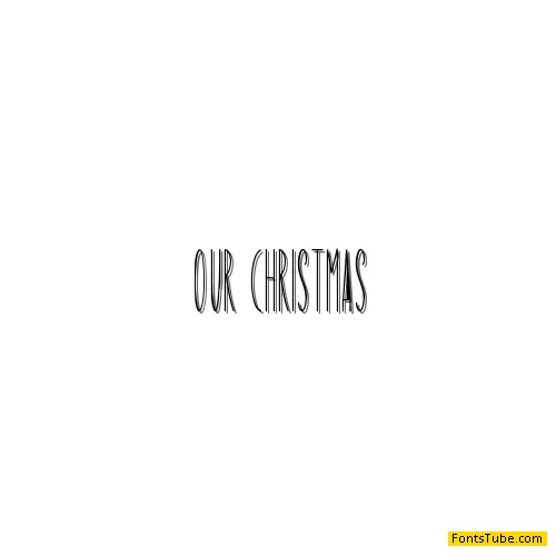 Our Christmas Font
