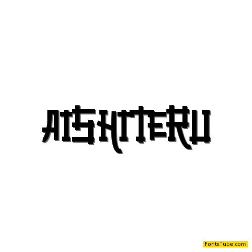 Aishiteru - personal use Font