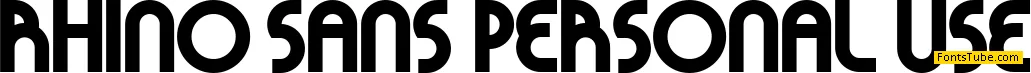 Rhino Sans Personal Use Font