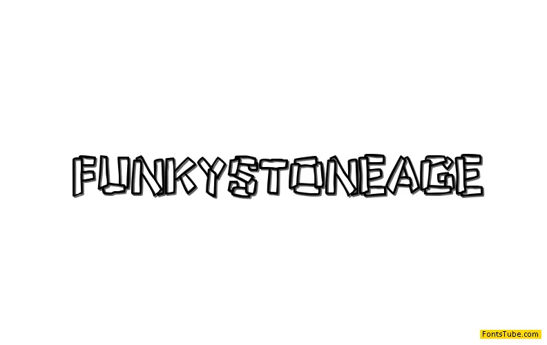 Funky Stoneage Font