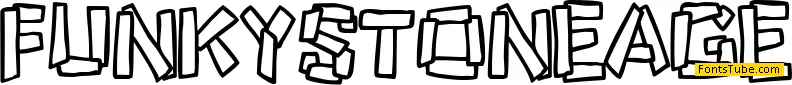 Funky Stoneage Font