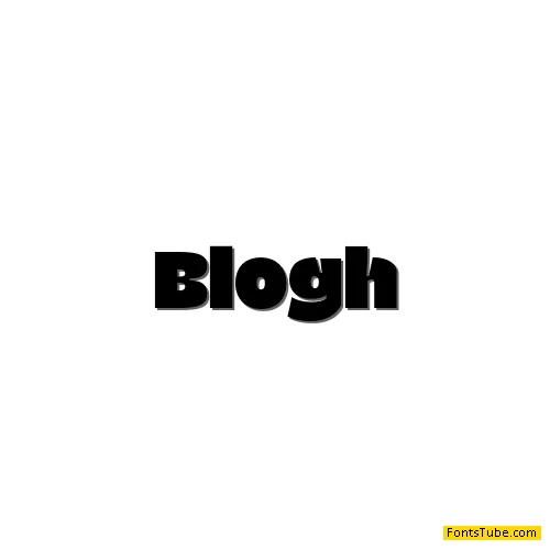 Blogh Trial Font
