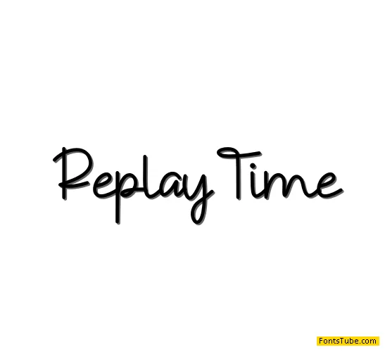 Replay Time Font