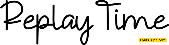 Replay Time Font