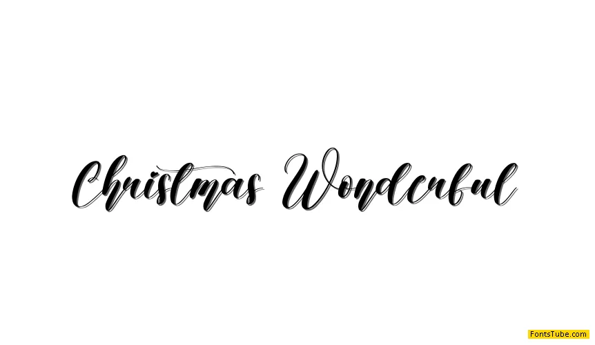 Christmas Wonderful Font