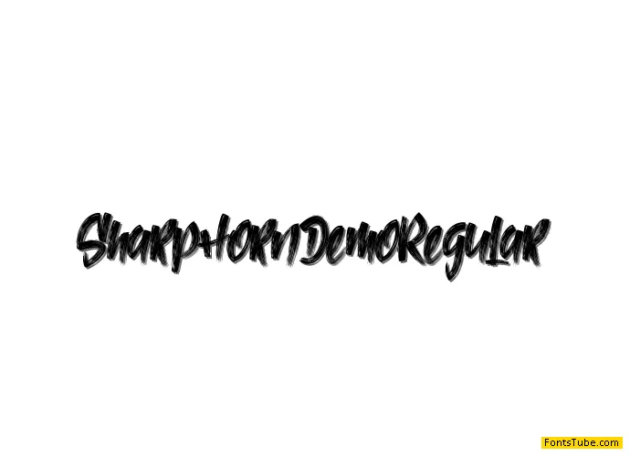 SharpHorn Demo Font