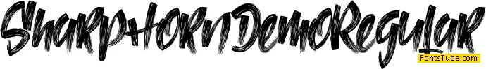 SharpHorn Demo Font
