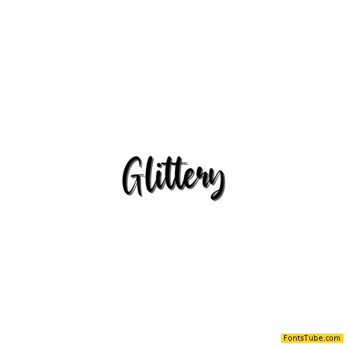 Glittery Font