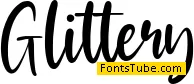 Glittery Font