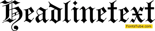Headline Text Font